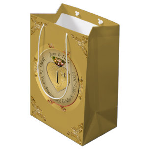 Sacola Para Presentes Média Bolsa de Presente de Ochre de 1rua ou 50 Ouros