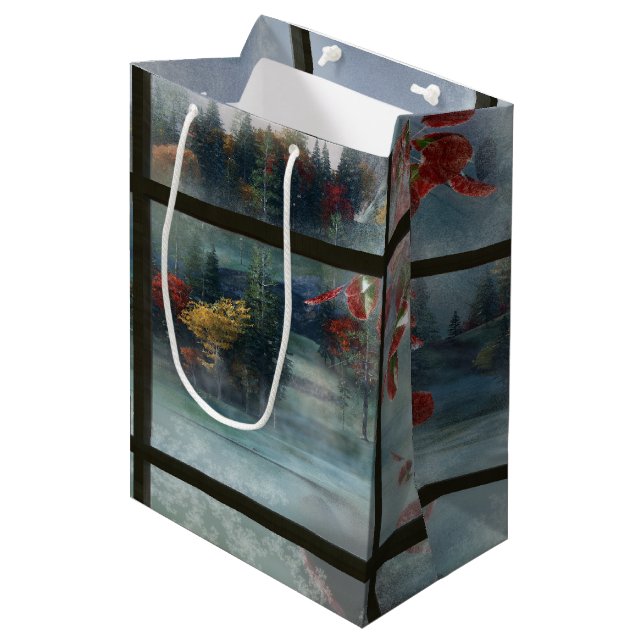 Sacola Para Presentes Média Bolsa de Presente de outono (Frente inclinada)