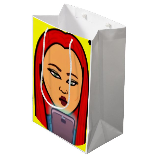 Sacola Para Presentes Média Bolsa de presente de Petra (Frente inclinada)