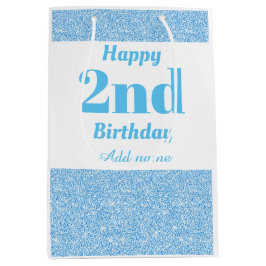 Sacola Para Presentes Média bolsa de presente de segundo aniversário personali