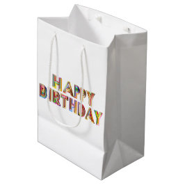 Sacola Para Presentes Média Bolsa de Presente Médio de Aniversário