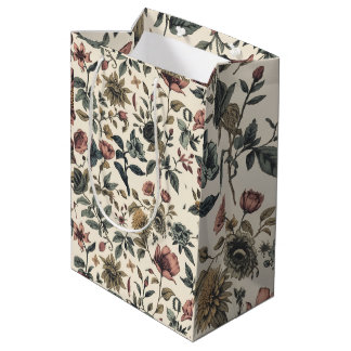 Sacola Para Presentes Média Bolsa de Vinho Baroque Botanica – Floral Vintage E