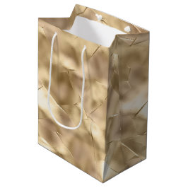 Sacola Para Presentes Média Bonito Vidro Dourado Elegante