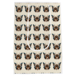 Sacola Para Presentes Média Borboleta do partido Steampunk