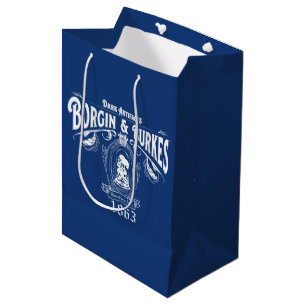 Sacola Para Presentes Média BORGIN & BURKES™ - Gráfico da Loja de Artefatos Es
