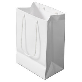 Sacola Para Presentes Média Branco sólido