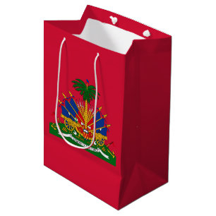 Sacola Para Presentes Média Brasão haitiana