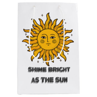 Sacola Para Presentes Média brilhante como o sol