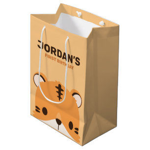 Sacola Para Presentes Média Brincadeiro de Tigre