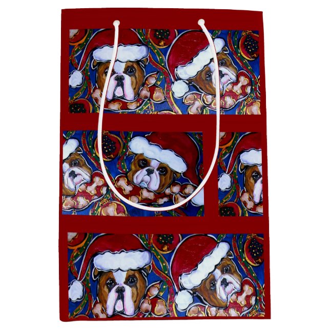 Sacola Para Presentes Média Buldogue (Frente)