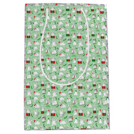 Sacola Para Presentes Média Bunnies de Natal