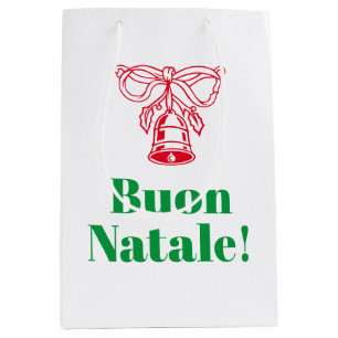 Sacola Para Presentes Média Buon Natale Italiano Felry