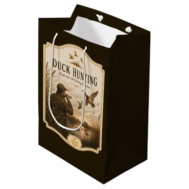 Sacola Para Presentes Média Caça ao Pato  (Frente inclinada)