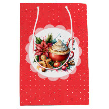 Cacau Quente De Aquarela, Canas De Candy, Natal