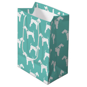 Sacola Para Presentes Média Cachorro Filhote Airedale Terrier
