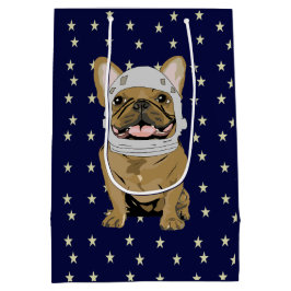 Sacola Para Presentes Média Cachorro fofo astronauta