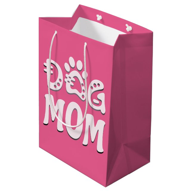 Sacola Para Presentes Média Cachorro Mãe (Verso inclinado)