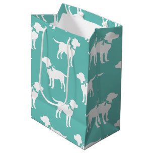 Sacola Para Presentes Média Cachorro Negro Puppy