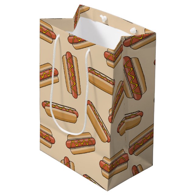 Sacola Para Presentes Média Cachorro quente (Frente inclinada)