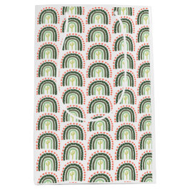 Sacola Para Presentes Média Cactus Artisan Rainbow Modern Desert Saguaro Diver