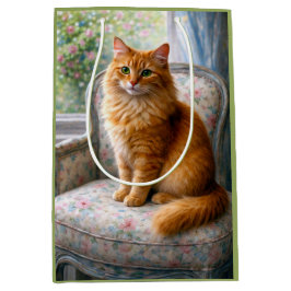 Sacola Para Presentes Média Cadeira da Vovó, Gato
