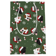 Cães de Papai Noel no Verde