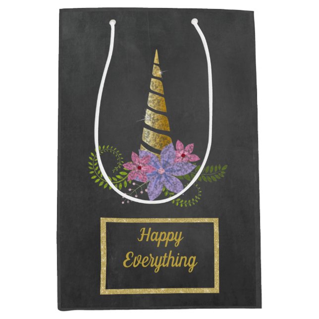 Sacola Para Presentes Média café negro pastel preto, café, café, café (Frente)