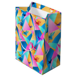 Sacola Para Presentes Média Calidoscópio de Origami