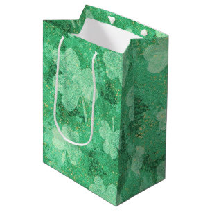 Sacola Para Presentes Média Camarões verdes em verde
