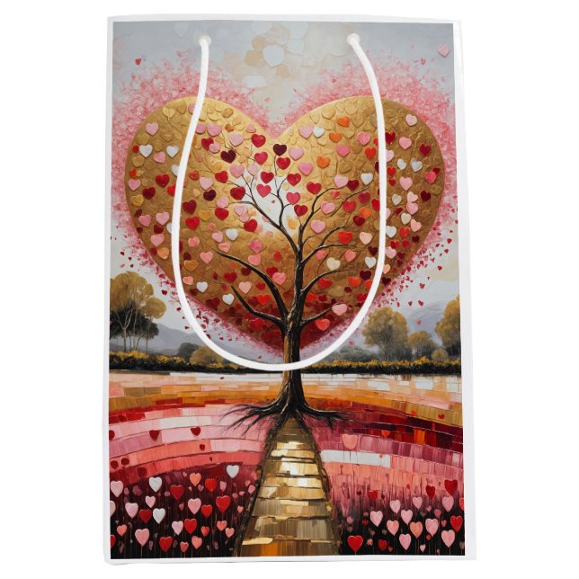 Sacola Para Presentes Média Caminho para o Coração (Frente)