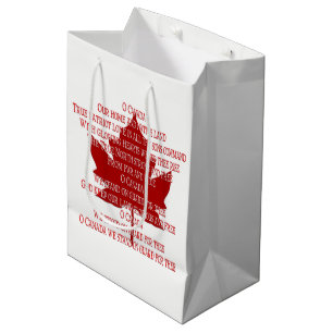 Sacola Para Presentes Média Canadá Souvenir Gift Bags Canadá Anhim Gift Bag