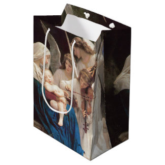 Sacola Para Presentes Média Canção dos Anjos (1881) por Bouguereau