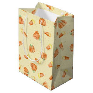Sacola Para Presentes Média Candy Corn