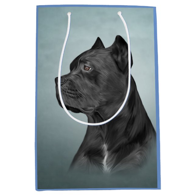 Sacola Para Presentes Média Cane Corso - Mastiff Italiano (Frente)