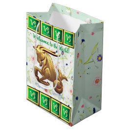 Sacola Para Presentes Média Capricorn Baby - Sea Goat (22 de dezembro - 19 de 