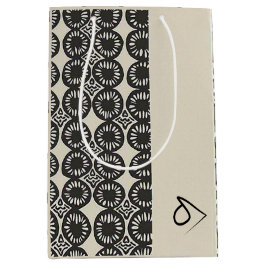 Sacola Para Presentes Média Caribe sofisticado e africano minimalista