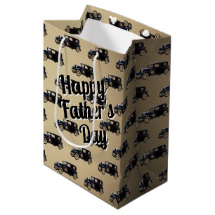 Sacola Para Presentes Média Carro antigo dia de os pais
