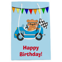 Carro de corridas e urso personalizados