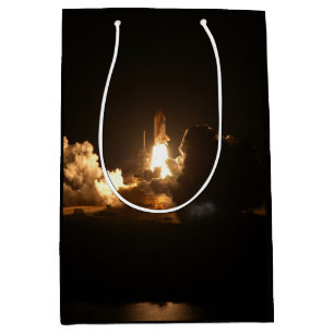 Sacola Para Presentes Média Carro espacial Terra nave espacial Noite Canva