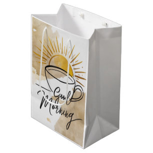 Sacola Para Presentes Média Cartão-postal Bom Dia