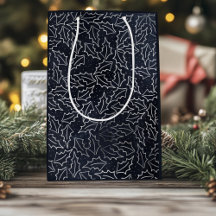 Cartão-postal de feriado marinho e prata