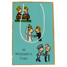 Cartoon do Casal 🎉 Envelhecimento