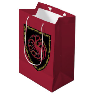 Sacola Para Presentes Média CASA DO DRAGÃO House Targaryen Crest
