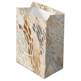 Sacola Para Presentes Média Casamento com animais Abstrato de Praia