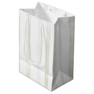 Sacola Para Presentes Média Casamento de Creme Branco de Marfim