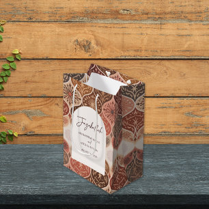 Sacola Para Presentes Média Casamento Islâmico Nikkah Elegante Vintage Obrigad
