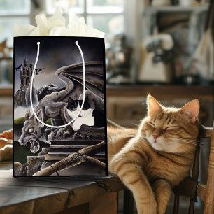 Sacola Para Presentes Média Cat e Gargoyle