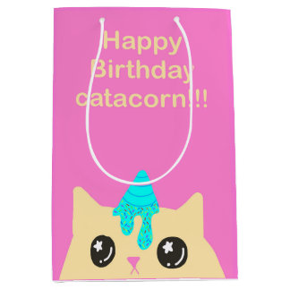 Sacola Para Presentes Média Catacorn Gift bag (birthday)