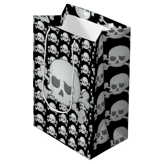 Sacola Para Presentes Média Caveira (Frente inclinada)