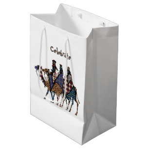 Sacola Para Presentes Média Celebrar o Dia dos Três Reis